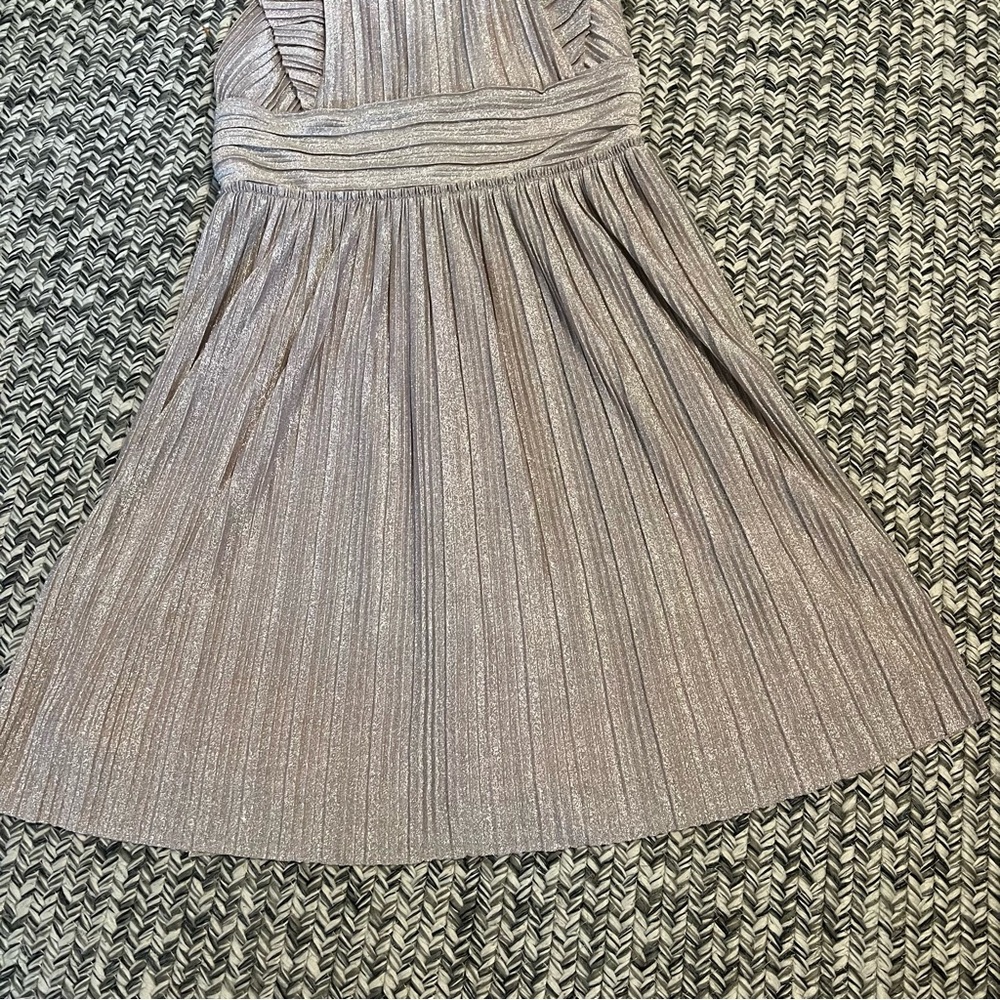 Free People Pleated Shine Fit & Flare Mini Dress - Picture 5 of 12